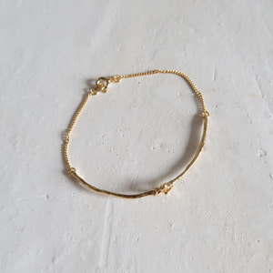Twinkle glass bracelet [silver/gold]