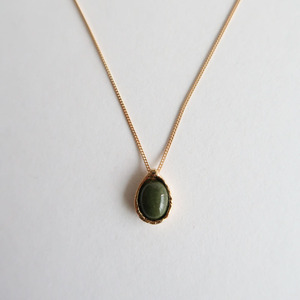 Glass stone necklace [DOL forest 04]