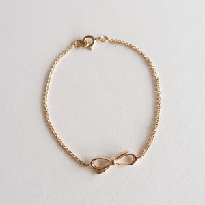 Ribbon bracelet [silver/gold]