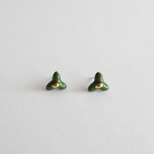 Forsythia earring [deep green]