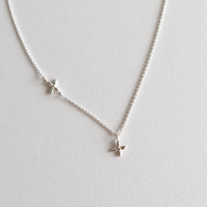 Forsythia necklace [silver/gold]