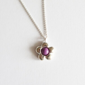 Jelly flower necklace [DOL grape]