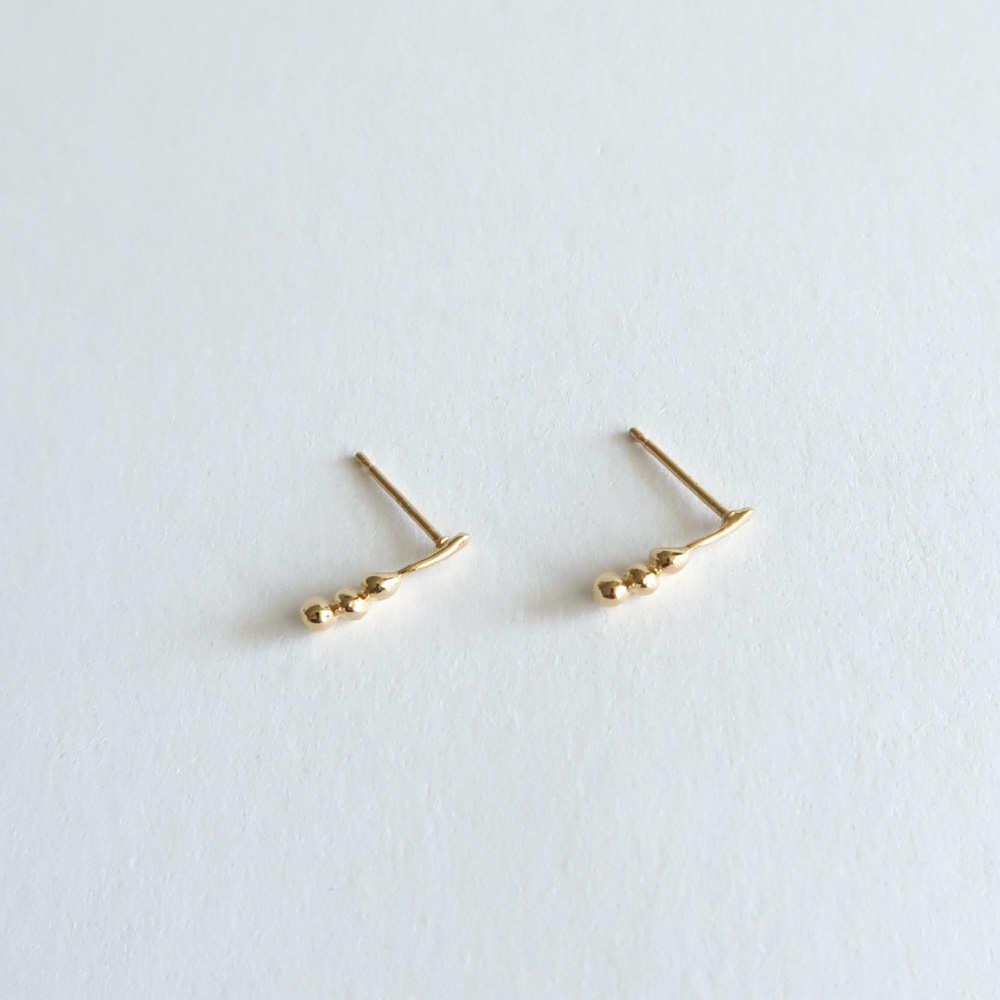 Seed earring [silver/gold]